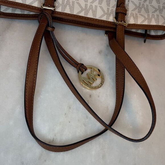 Michael Kors Jet Set Logo Large Tote Bag - Picture 11 of 16